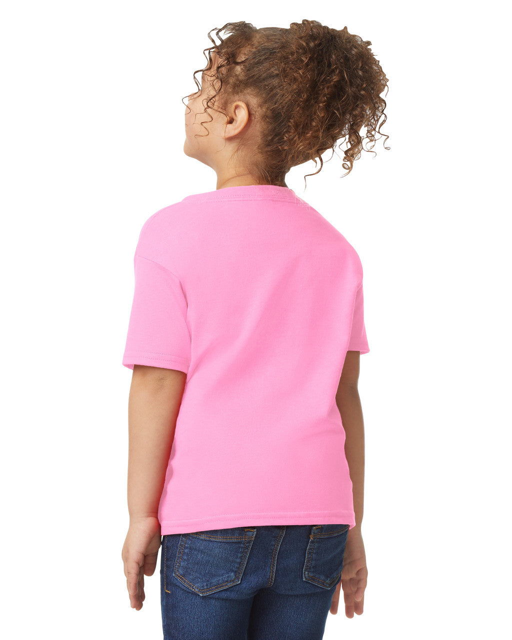 Gildan 5100P Toddler Heavy Cotton Fabric - Light Pink, Short Sleeve, Classic Fit (1 Shirt)