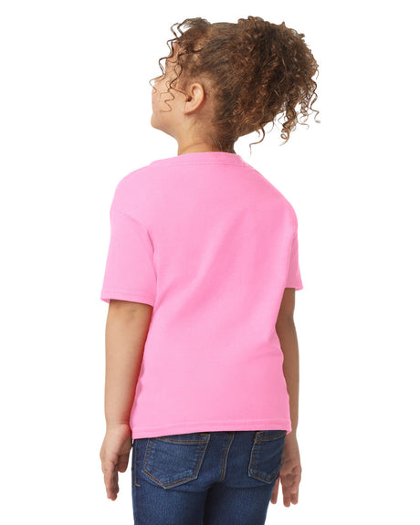 Gildan 5100P Toddler Heavy Cotton Fabric - Light Pink, Short Sleeve, Classic Fit (1 Shirt)