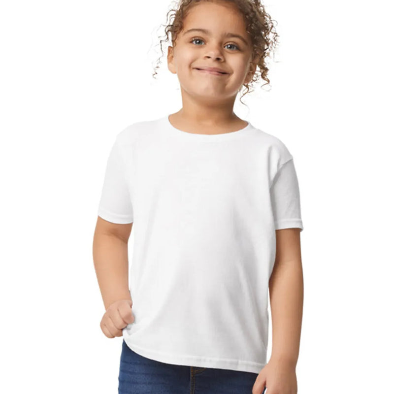 Gildan 5100P Toddler Heavy Cotton Fabric - White, Short Sleeve, Classic Fit (1 Piece)