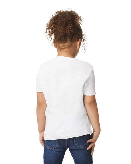 Gildan 5100P Toddler Heavy Cotton Fabric - White, Short Sleeve, Classic Fit (1 Piece)