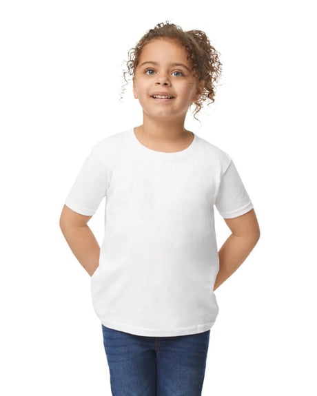 Gildan 5100P Toddler Heavy Cotton Fabric - White, Short Sleeve, Classic Fit (1 Piece)