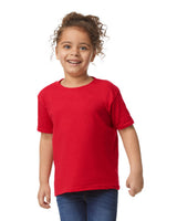 Gildan 5100P Toddler Cotton Fabric - Red, Heavy Cotton T-Shirt, Classic Fit (4 Pack)