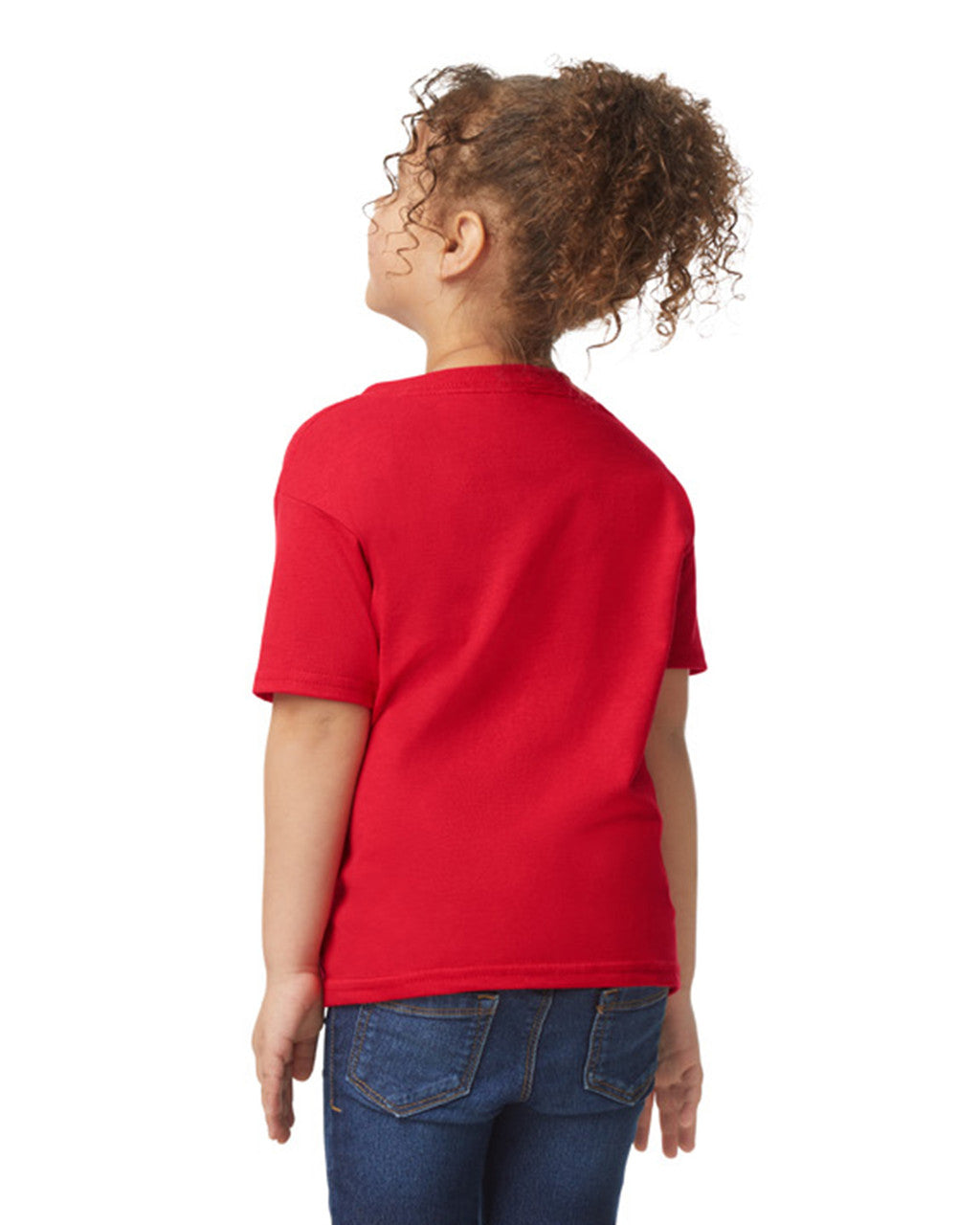 Gildan 5100P Toddler Cotton Fabric - Red, Heavy Cotton T-Shirt, Classic Fit (4 Pack)