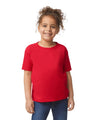 Gildan 5100P Toddler Cotton Fabric - Red, Heavy Cotton T-Shirt, Classic Fit (4 Pack)
