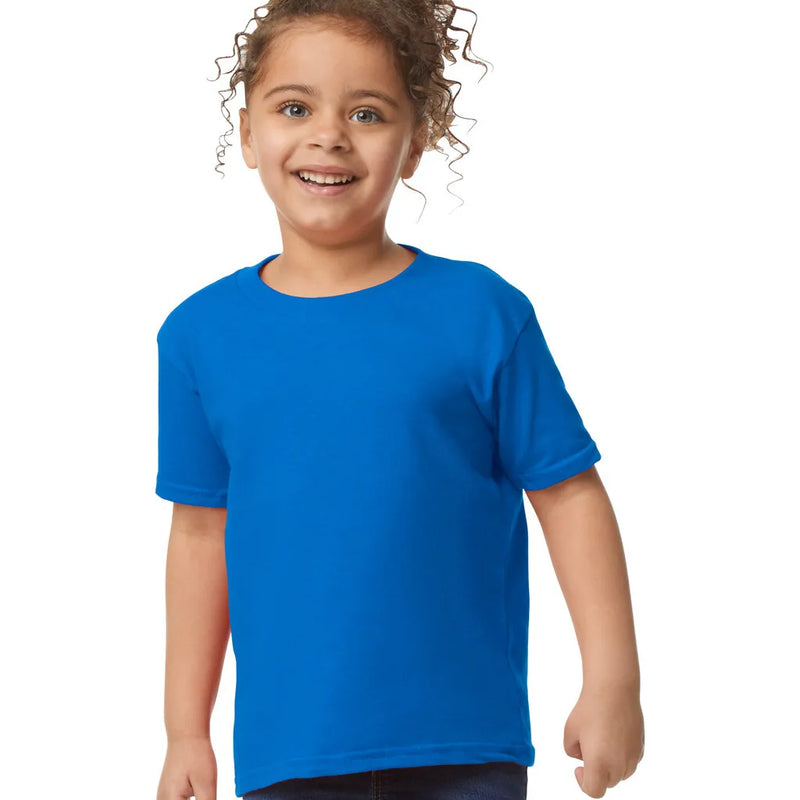 Gildan 5100P Toddler Heavy Cotton T-Shirt Fabric - Royal, Short Sleeve, Classic Fit (1 Unit)