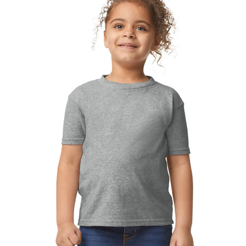 Gildan 5100P Toddler Heavy Cotton Fabric - Sport Grey, Short Sleeve, Classic Fit (1 Piece)