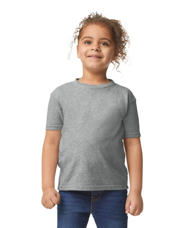 Gildan 5100P Toddler Heavy Cotton Fabric - Sport Grey, Short Sleeve, Classic Fit (1 Piece)