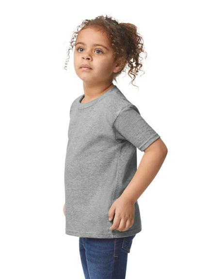 Gildan 5100P Toddler Heavy Cotton Fabric - Sport Grey, Short Sleeve, Classic Fit (1 Piece)