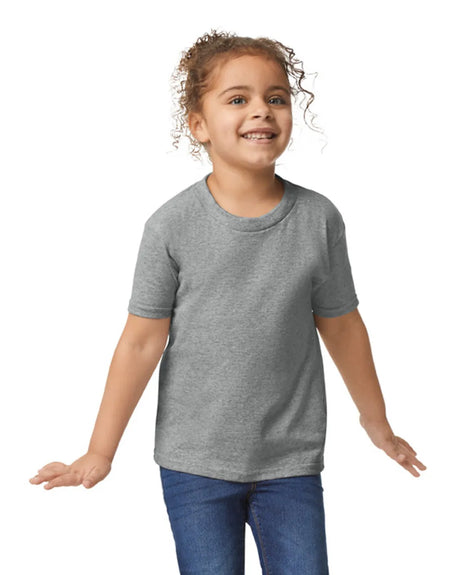 Gildan 5100P Toddler Heavy Cotton Fabric - Sport Grey, Short Sleeve, Classic Fit (1 Piece)