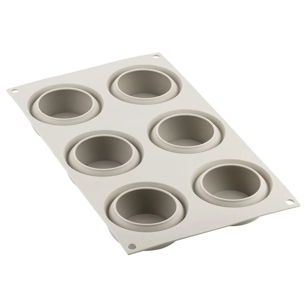 Silikomart MINI DOT Silicone Baking & Freezing Mold, 3.0 oz.,6 Cavities
