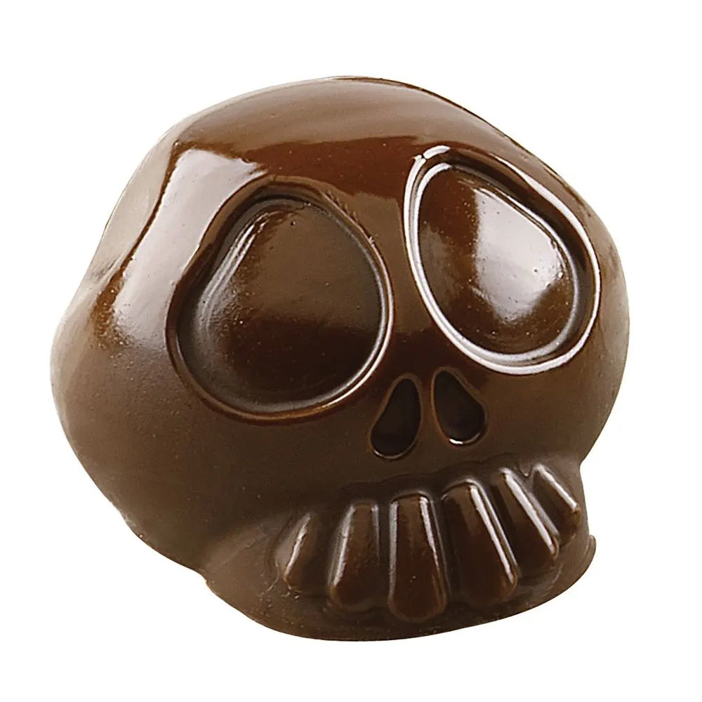 Silikomart Silicone Chocolate Mold, Amleto Skull, 9 Cavities