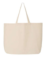 Q-Tees 25L Jumbo Heavy Cotton Canvas Tote