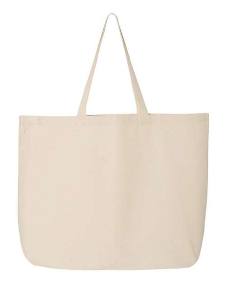 Q-Tees 25L Jumbo Heavy Cotton Canvas Tote