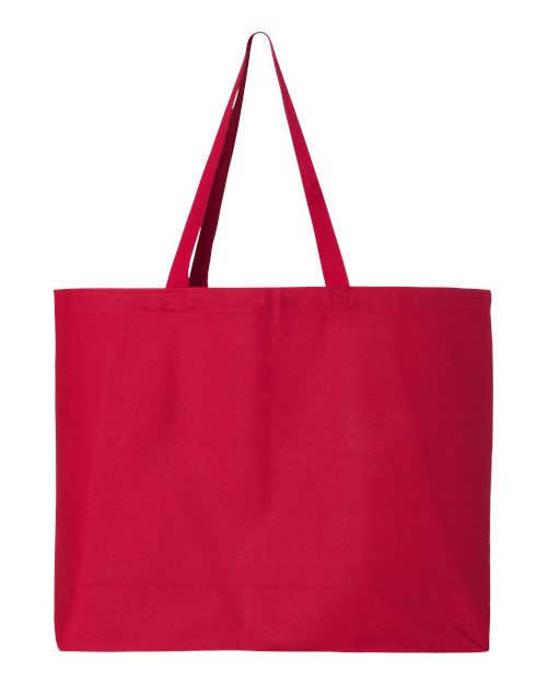 Q-Tees 25L Jumbo Heavy Cotton Canvas Tote