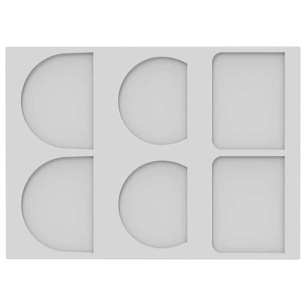Silikomart CHABLON BUCHE Silicone Log Ends Mold, 6 Cavities