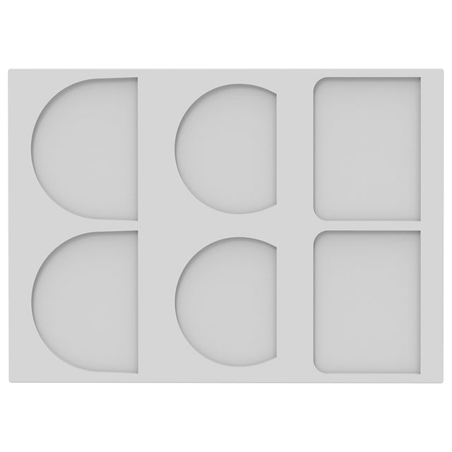Silikomart CHABLON BUCHE Silicone Log Ends Mold, 6 Cavities