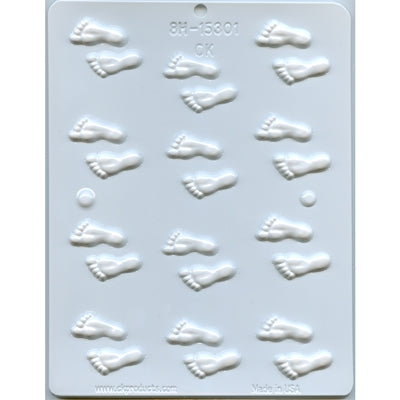 Foot Prints Hard Candy Mold