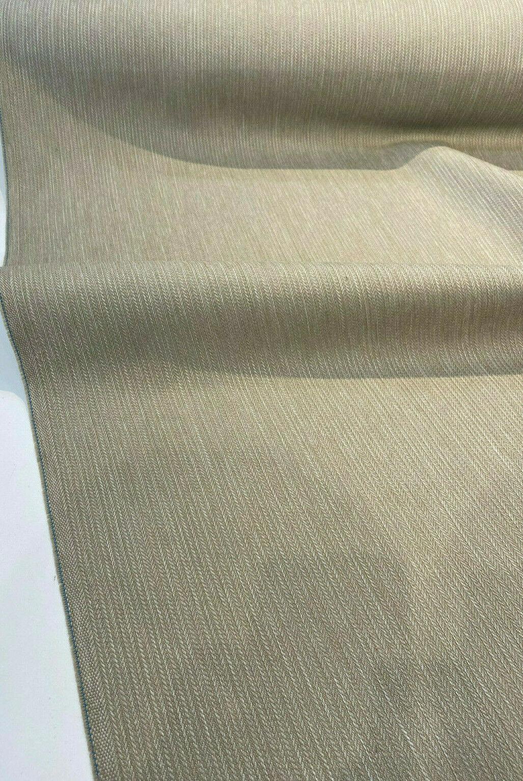 Richloom Outdoor Solarium Woven Ribtex Olefin Fabric - Taupe, Small Stripes, 54" Width (1 Yard)