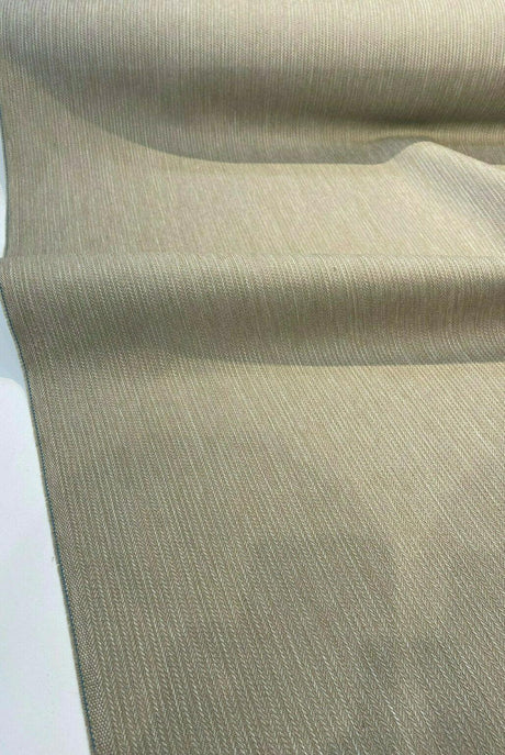 Richloom Outdoor Solarium Woven Ribtex Olefin Fabric - Taupe, Small Stripes, 54" Width (1 Yard)