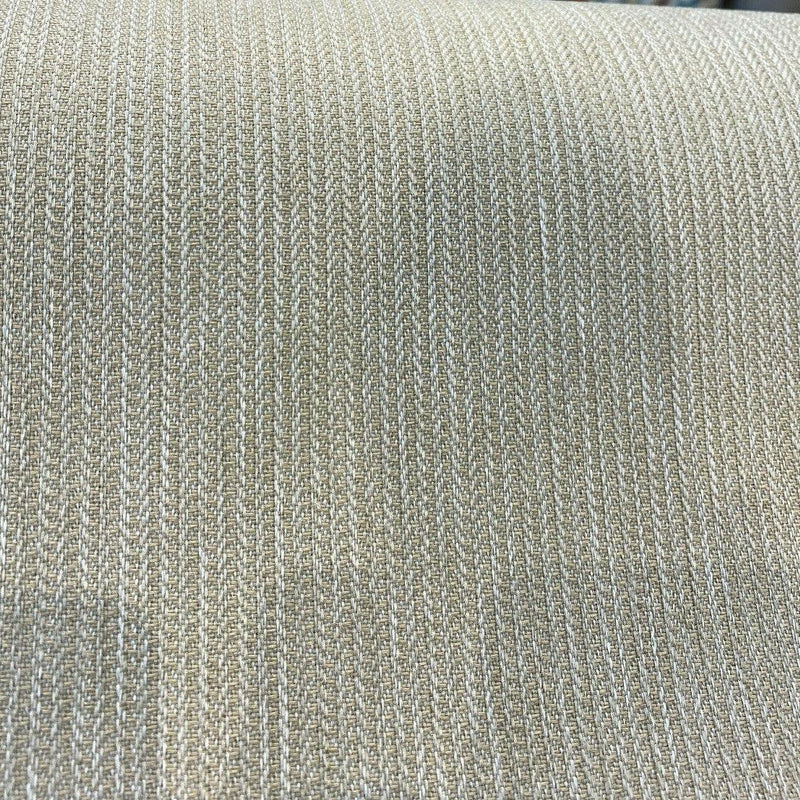 Richloom Outdoor Solarium Woven Ribtex Olefin Fabric - Taupe, Small Stripes, 54" Width (1 Yard)