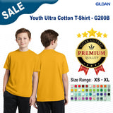 Gildan® Youth Ultra Cotton Short Sleeve Crew Neck T-Shirt