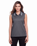 Devon & Jones® Ladies Plaited Tipped Sleeveless Polo