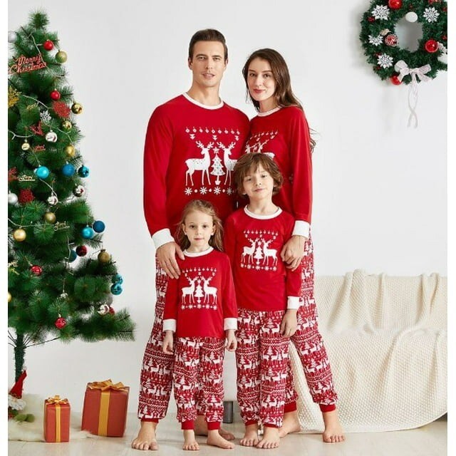 Christmas Nightwear Deer Set Outfits