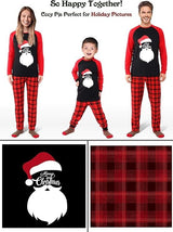 Plaid Christmas Santa Pajamas Set