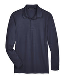 Devon & Jones® CrownLux Performance Men's Plaited Long Sleeve Polo