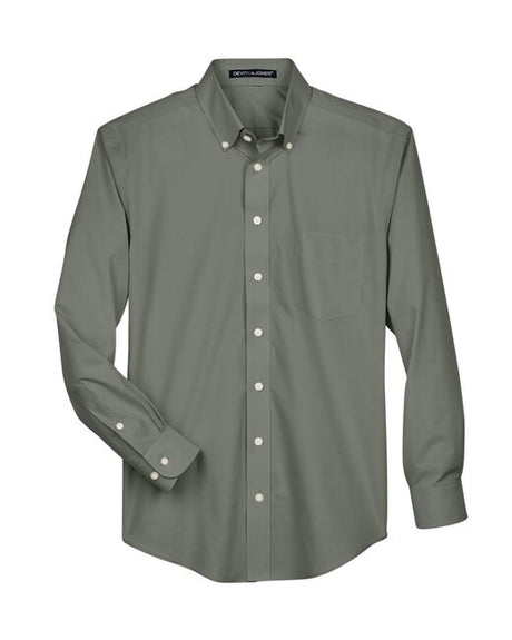 Devon & Jones® Men's Crown Collection Solid Broadcloth Woven Shirt
