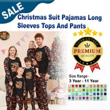 Christmas Suit Pajamas Long Sleeves Tops And Pants