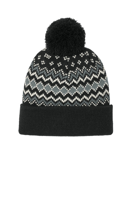 Port Authority® Alpine Pom Beanie