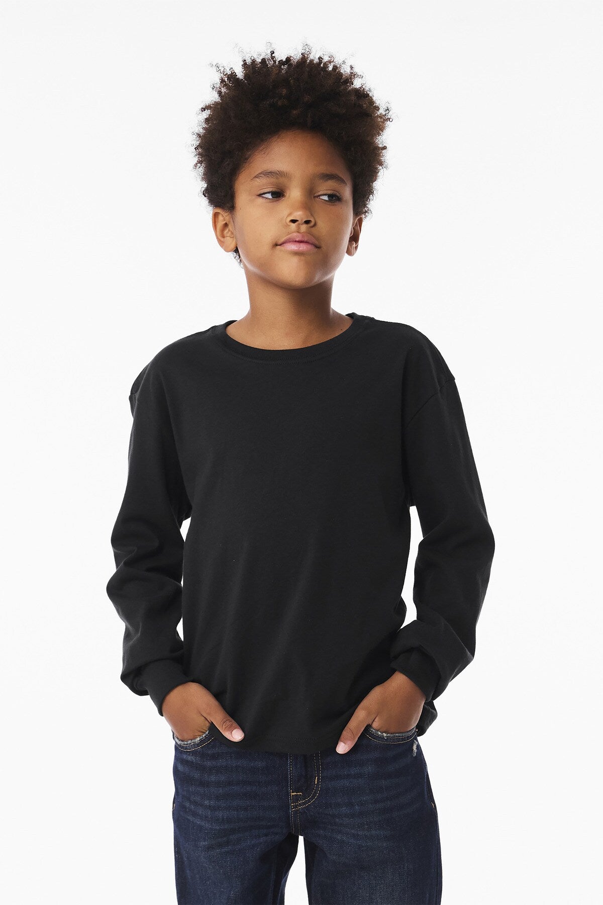 BELLA+CANVAS® Youth 6-Ounce Heavyweight Long Sleeve Tee