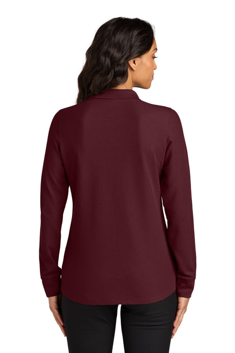 Port Authority® Womens Wearever Signature Pique Long Sleeve Polo Durable Comfortable Shirt