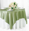 Seamless Square Satin Table Overlay Décor 120 Inch