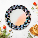 8 Count Garden Party Floral Paper Dessert Plates 7-Inch Disposable Plates with Watercolor Flower Design