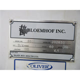 Bloemhof 860L Dough Sheeter & Moulder, Includes 2 Pressure Plates, Used Excellent Condition