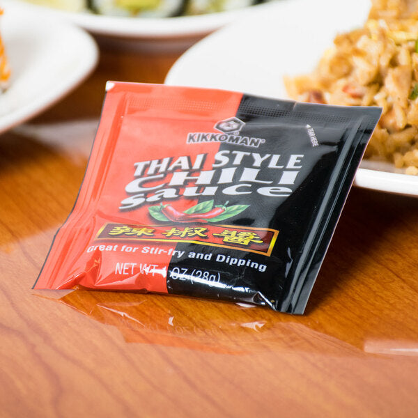 Kikkoman Thai Style Chili Sauce 1 oz. Packet - 300/Case