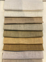 White Linen Ramie Fabric - Drapery Upholstery, 54" Width (1 Yard)