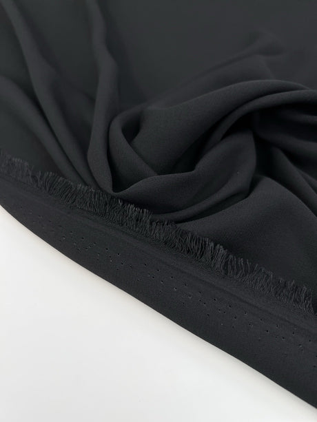 Polyester Crepe Fabric Black