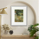 8x10" Aluminum Frame with Acid-Free Mat & Plastic Front – For Hanging or Standing, ALFTA Hook Compatible