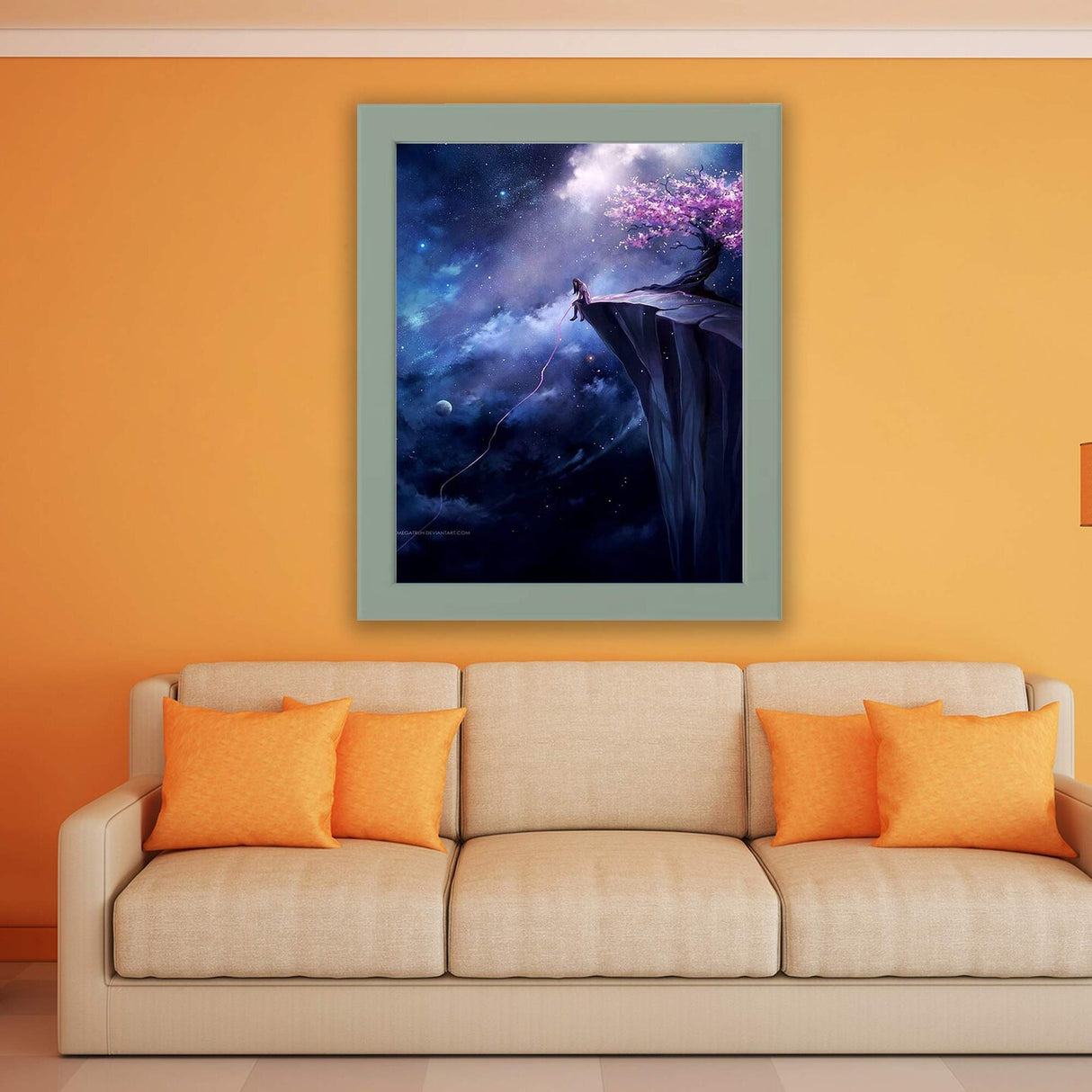 8x10" Light Gray-Green Frame with Plastic Front Protection Suitable for Hanging or Standing, Compatible with ALFTA Adhesive Hook