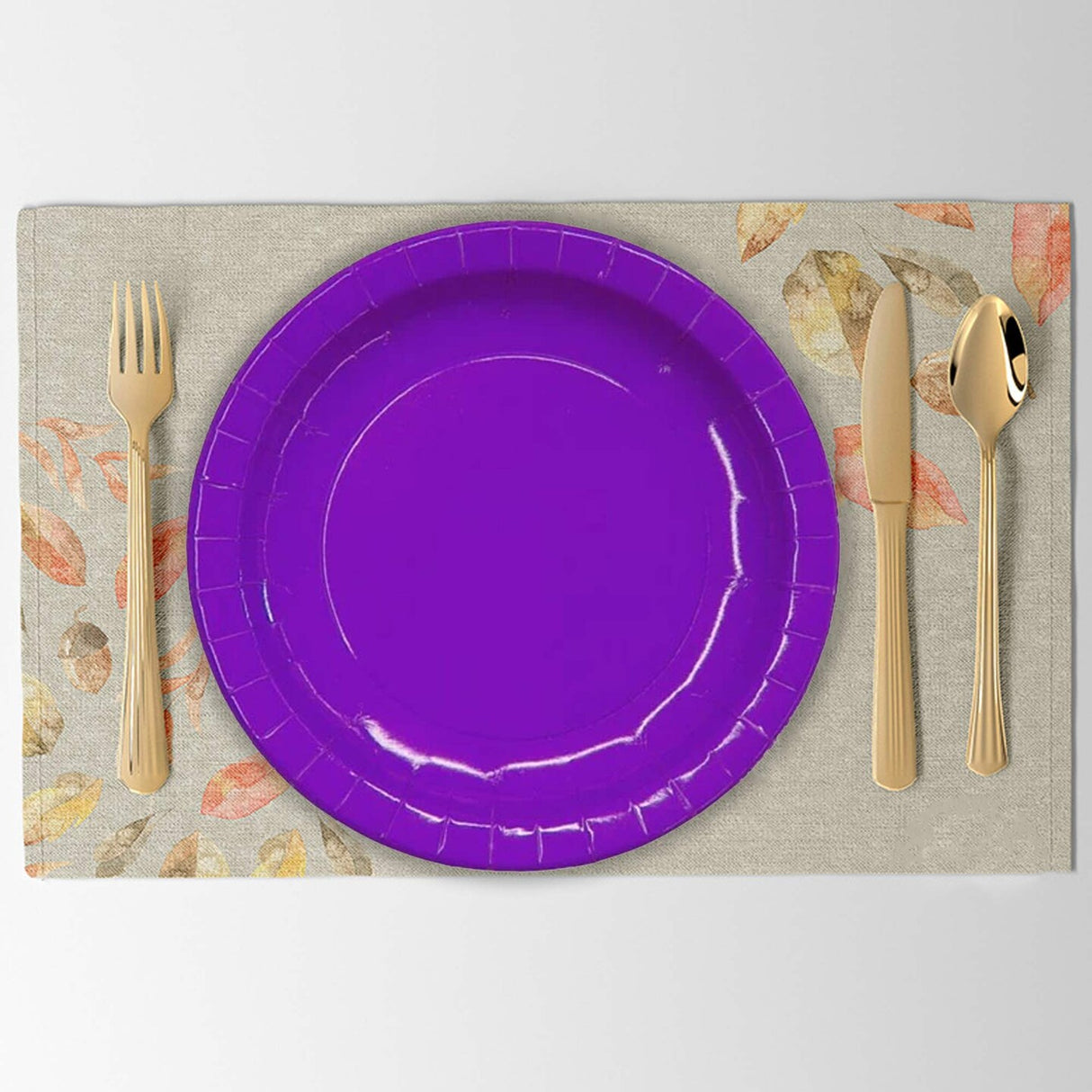 8 Count Purple Paper Plates Round Disposable Dinnerware 7 Inch Party Supplies
