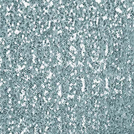 1 Piece Dusty Blue Sequin Spandex Chair Cap 13.5 inch by 10 inch Banquet Cover
