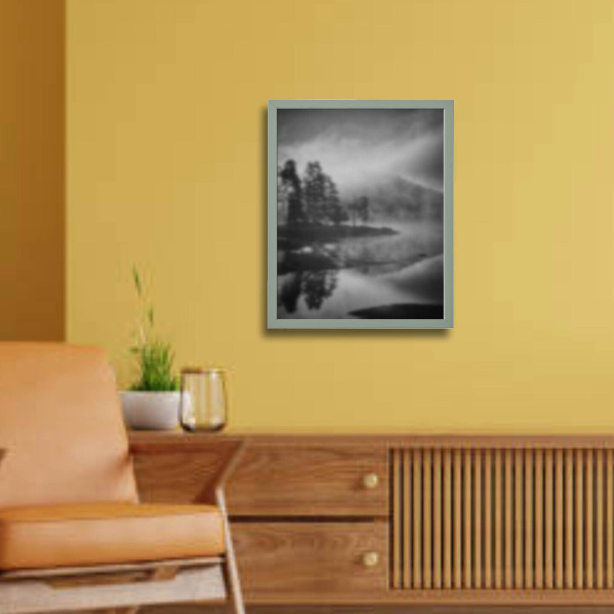 16x20" Oak Effect Frame – Deep Design, No-Nail Hanging with Mount, Gallery Ready!