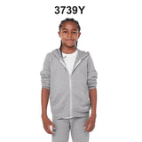Bella + Canvas® Youth Sponge Fleece Full Zip Hooded Sweatshirt