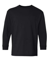 12 Pack : Gildan® Heavy Cotton Youth Crewneck Long Sleeve T-Shirt