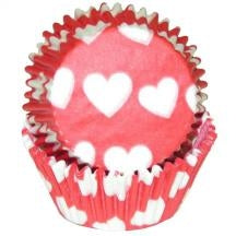 Red Heart Paper Standard Size Baking Cups - 50 Pack