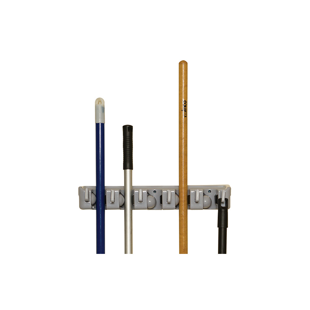 Winware by Winco Mop & Broom Rack, 16"