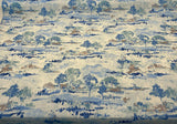 Waverly Imagery 100 Percent Cotton Fabric - Sky Blue Watercolor Toile, 54" Width (1 Yard)